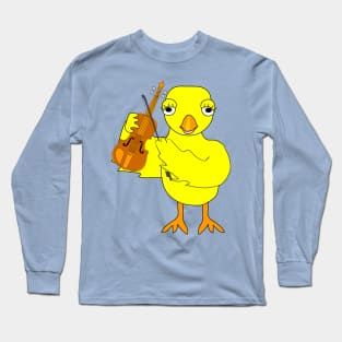 Violin Chick Long Sleeve T-Shirt